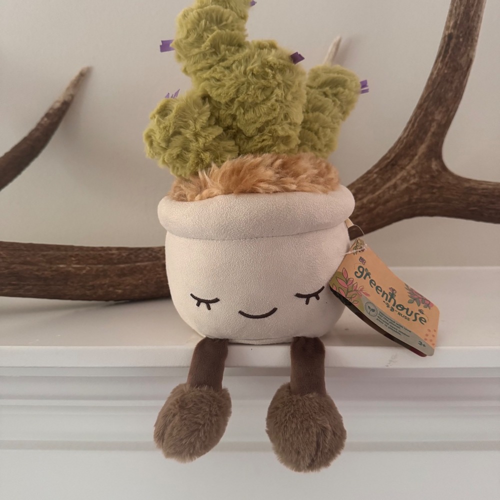 Greenhouse by Russ Colin the Cactus Plush Stuffed Succulent Jazwares NWT